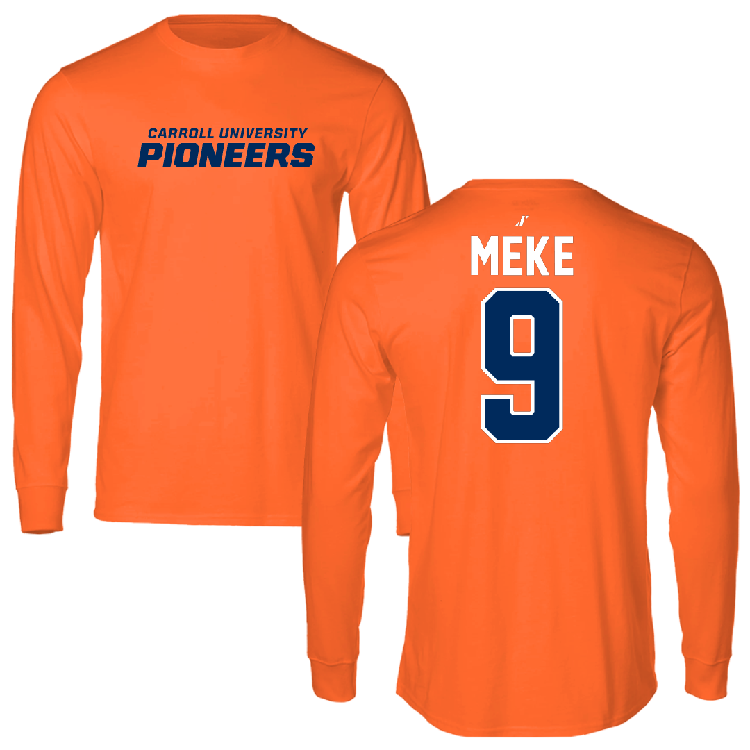 Carroll University Soccer Orange Long Sleeve - #9 Matthew Meke