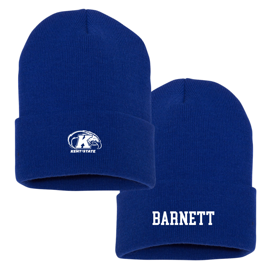 Kent State University Basketball (M) Blue Beanie - #2 Marquis Barnett
