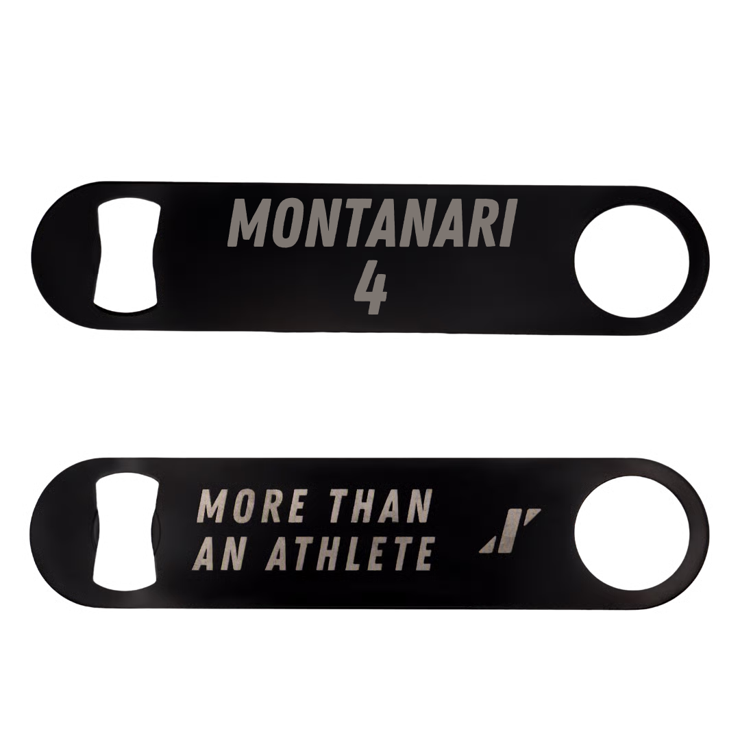 Basketball (M) Black Bottle Opener - #4 Evan Montanari