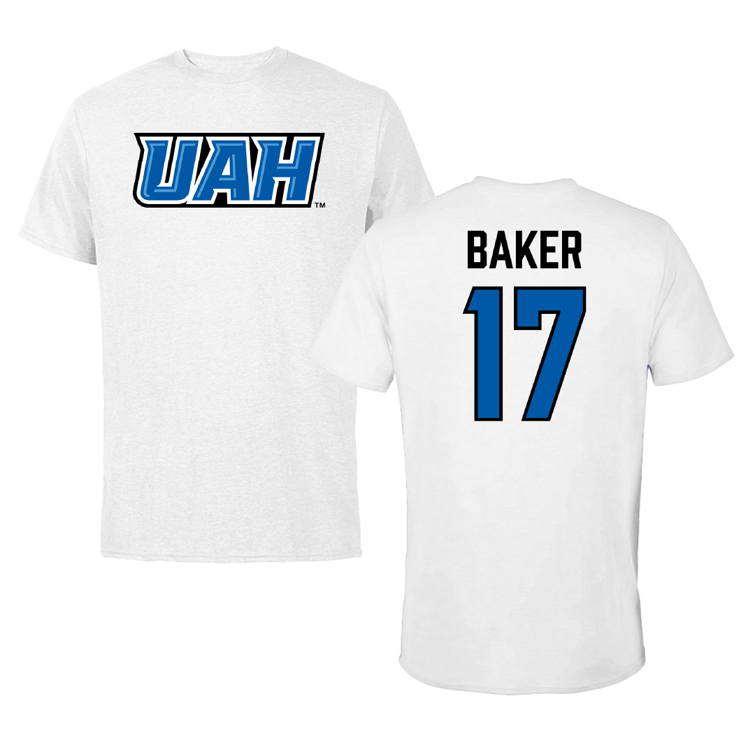 Huntsville Lacrosse (W) White Tee - #17 Corinne Baker