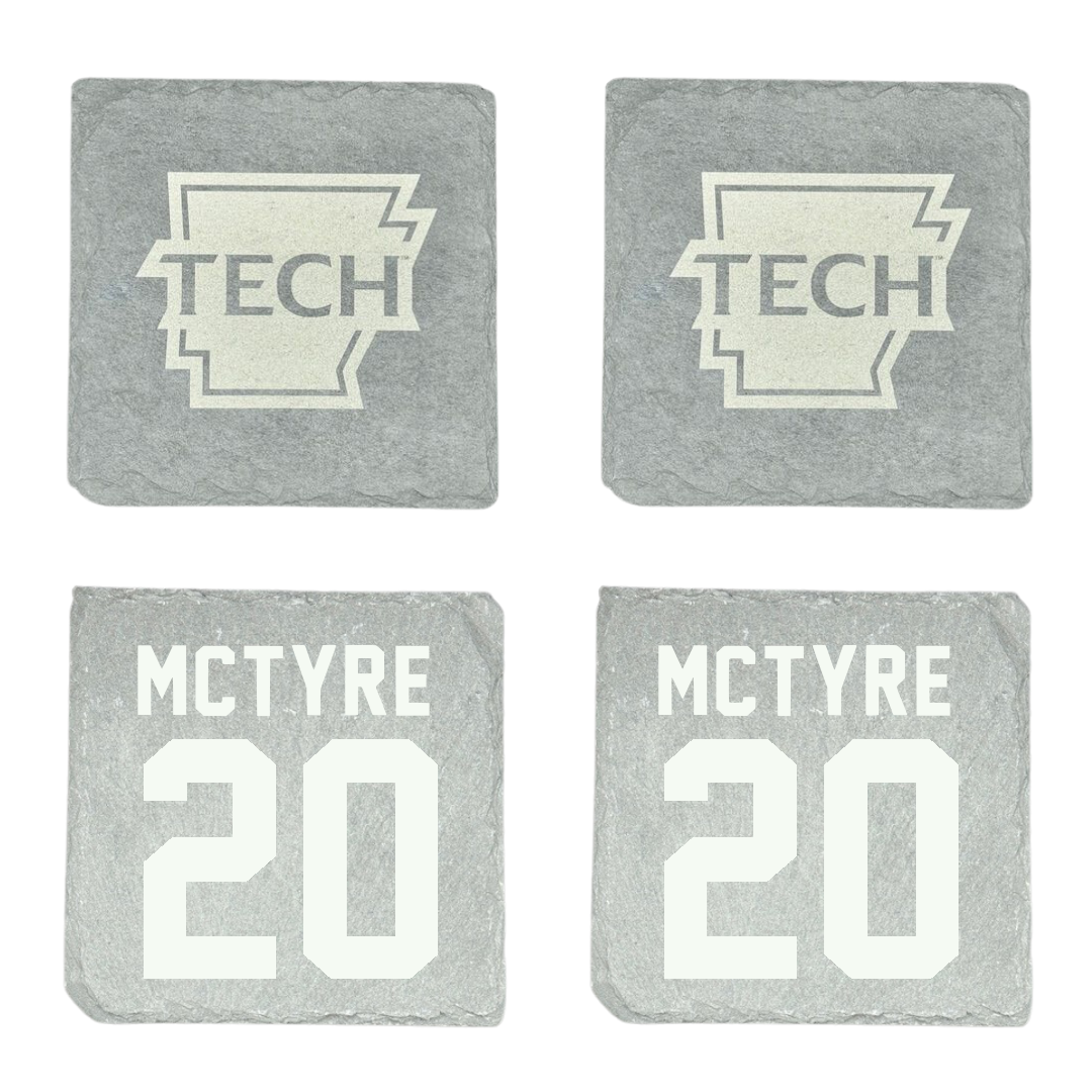 Arkansas Tech University Baseball Stone Coaster (4 Pack)  - #20 Jaxon McTyre