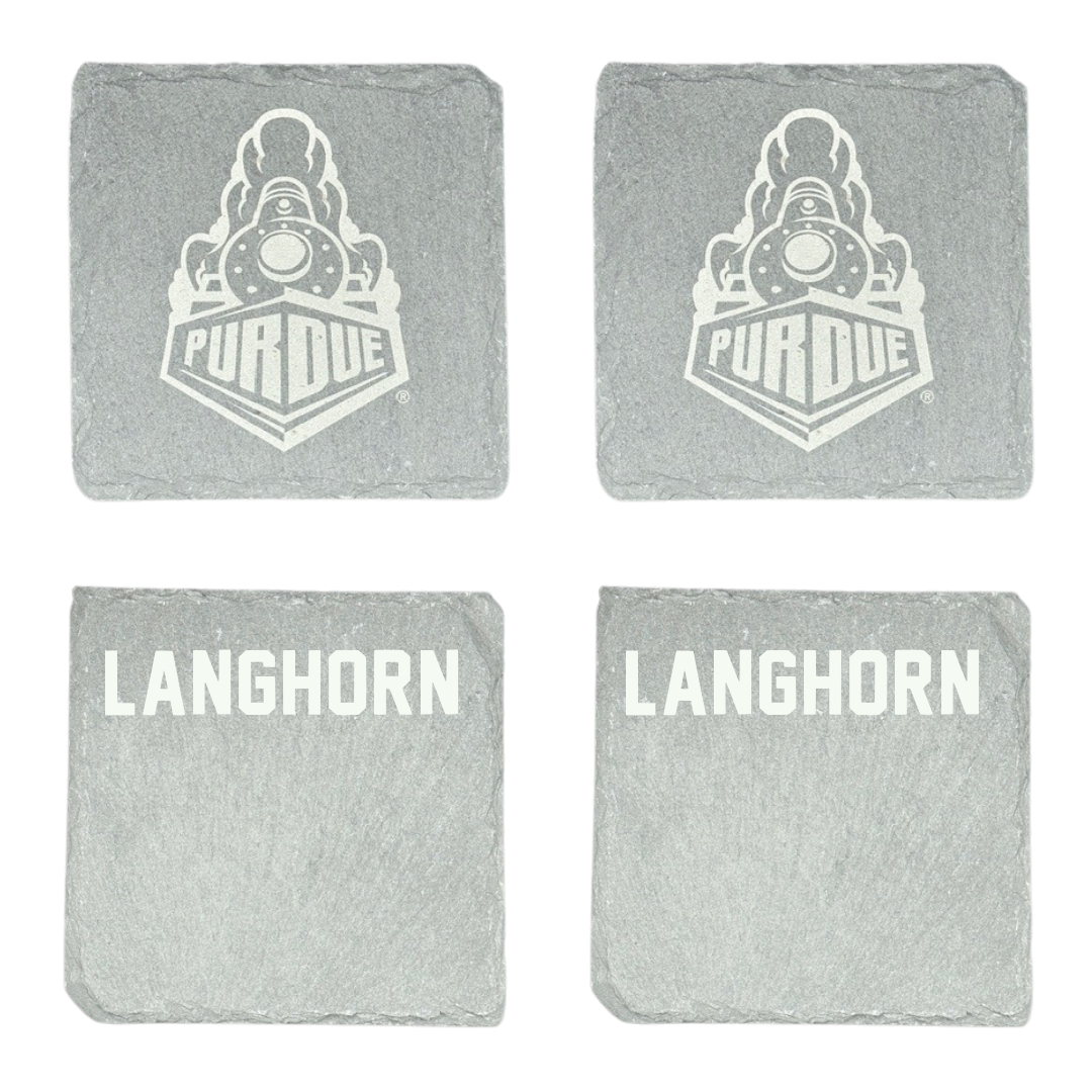 Purdue University Cheer Stone Coaster (4 Pack)  - Trinity Langhorn