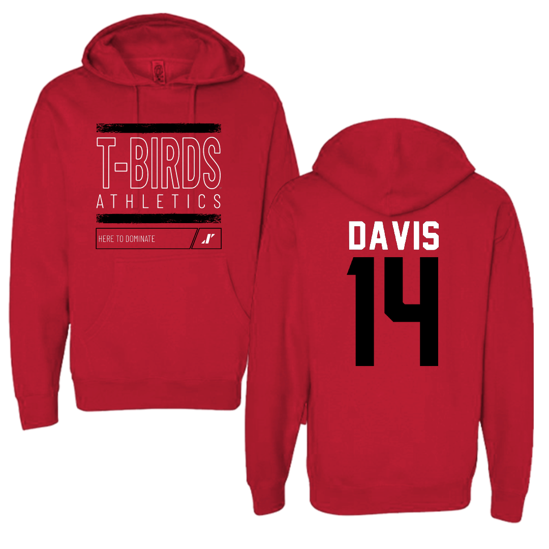 Casper College Basketball Red Dominate Hoodie - #14 Parker Davis
