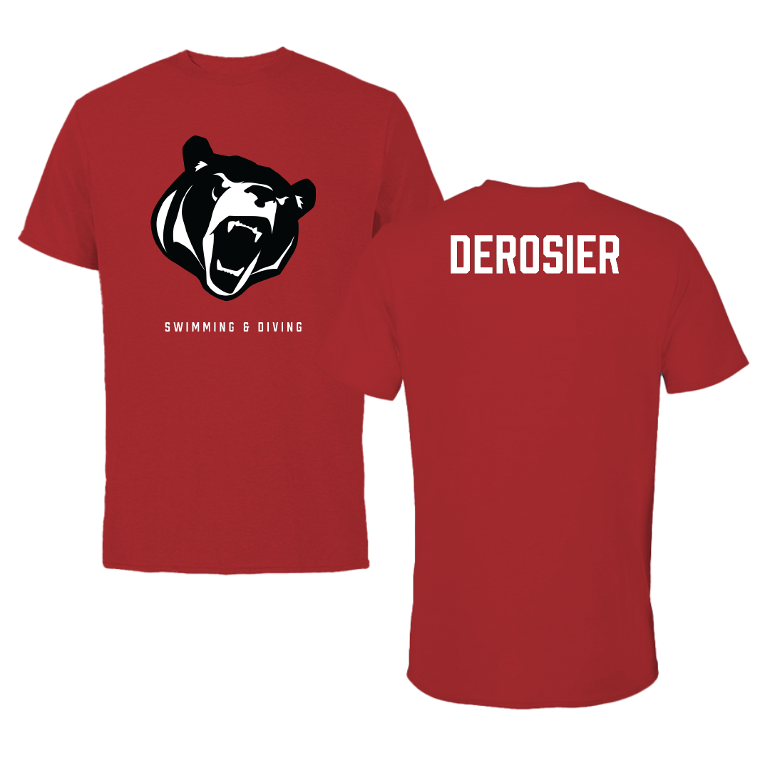 Lenoir-Rhyne University Swimming & Diving Canvas Red Bears Tee - Olivia DeRosier