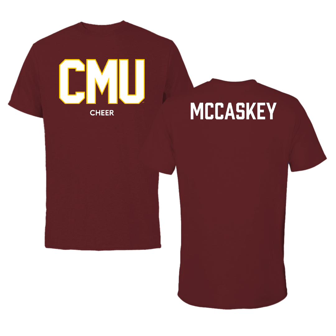 Colorado Mesa University Cheer Maroon Tee - Kaylee McCaskey