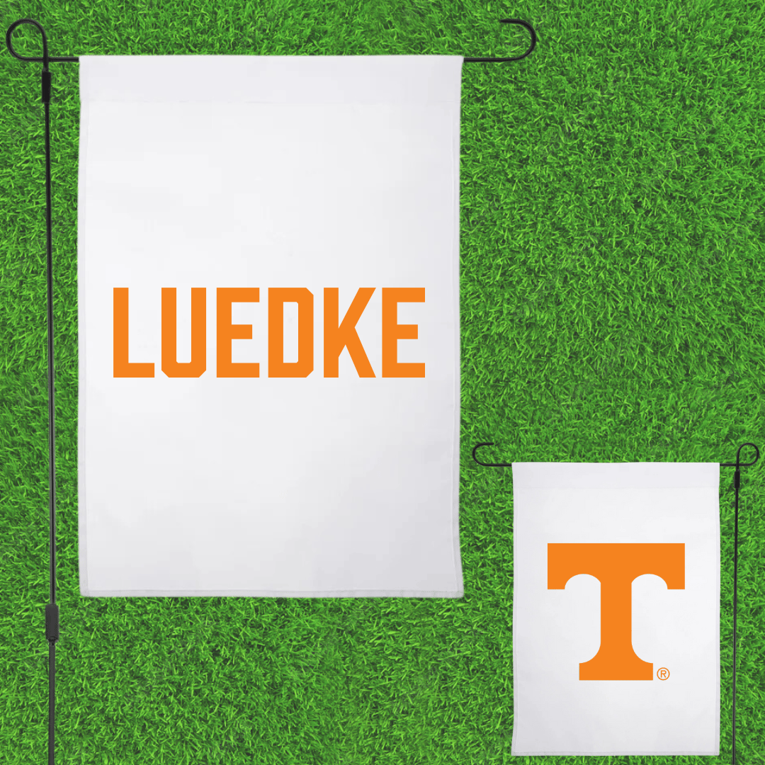 University of Tennessee Swimming & Diving White Garden Flag - Avery Luedke