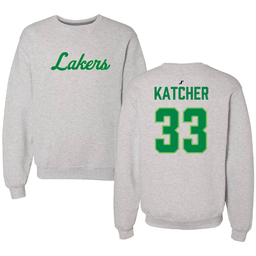 Roosevelt University Basketball Light Gray Crewneck - #33 Brynne Katcher
