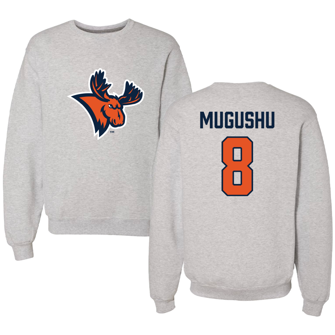 Utica University Soccer (M) Gray Crewneck - #8 Byan Mugushu