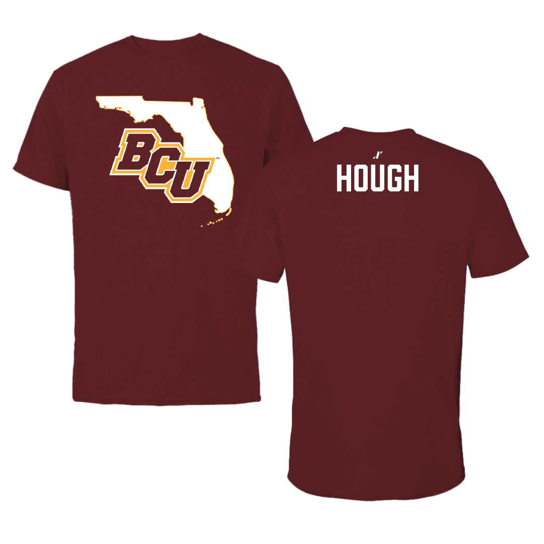 Bethune-Cookman University TF and XC Maroon State Performance Tee - Darryn Hough