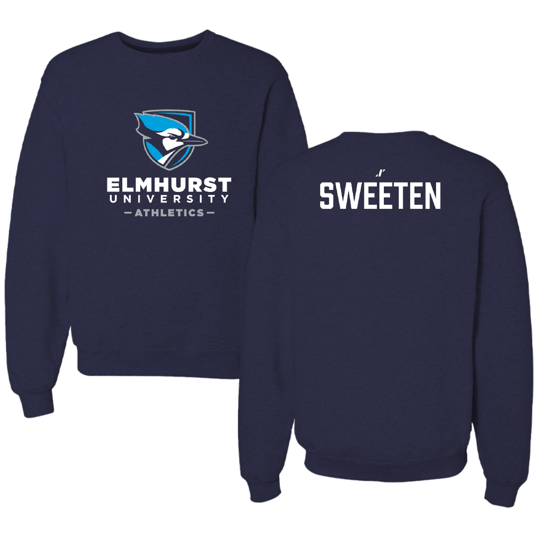 Elmhurst University Golf Navy Crewneck - Ava Sweeten