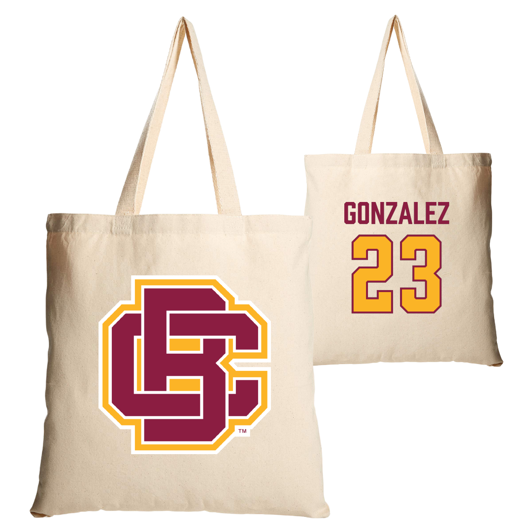 Bethune-Cookman University Baseball Tan Canvas Tote Bag - #23 Jeffrey Gonzalez