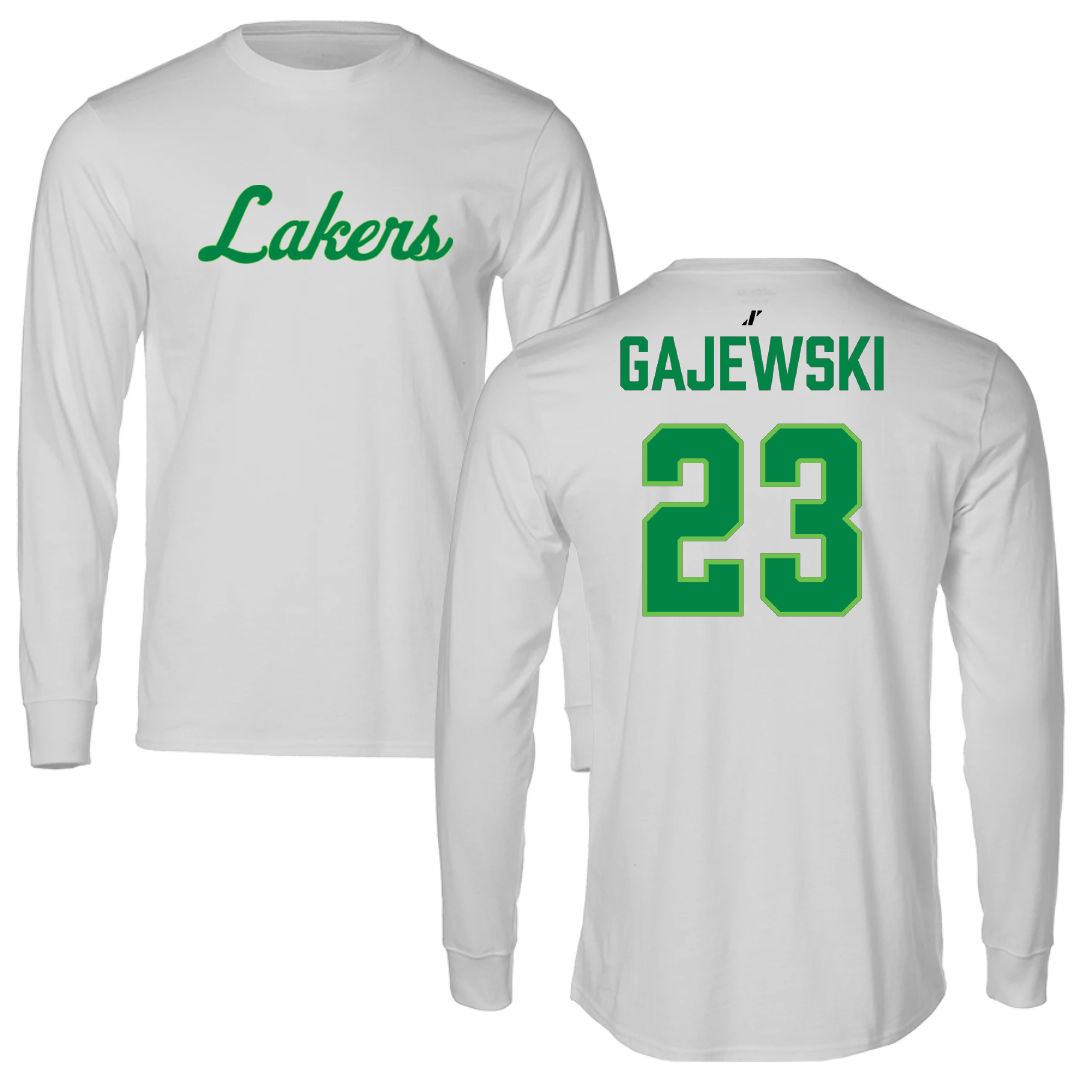 Roosevelt University Volleyball Light Gray Long Sleeve - #23 Adrian Gajewski