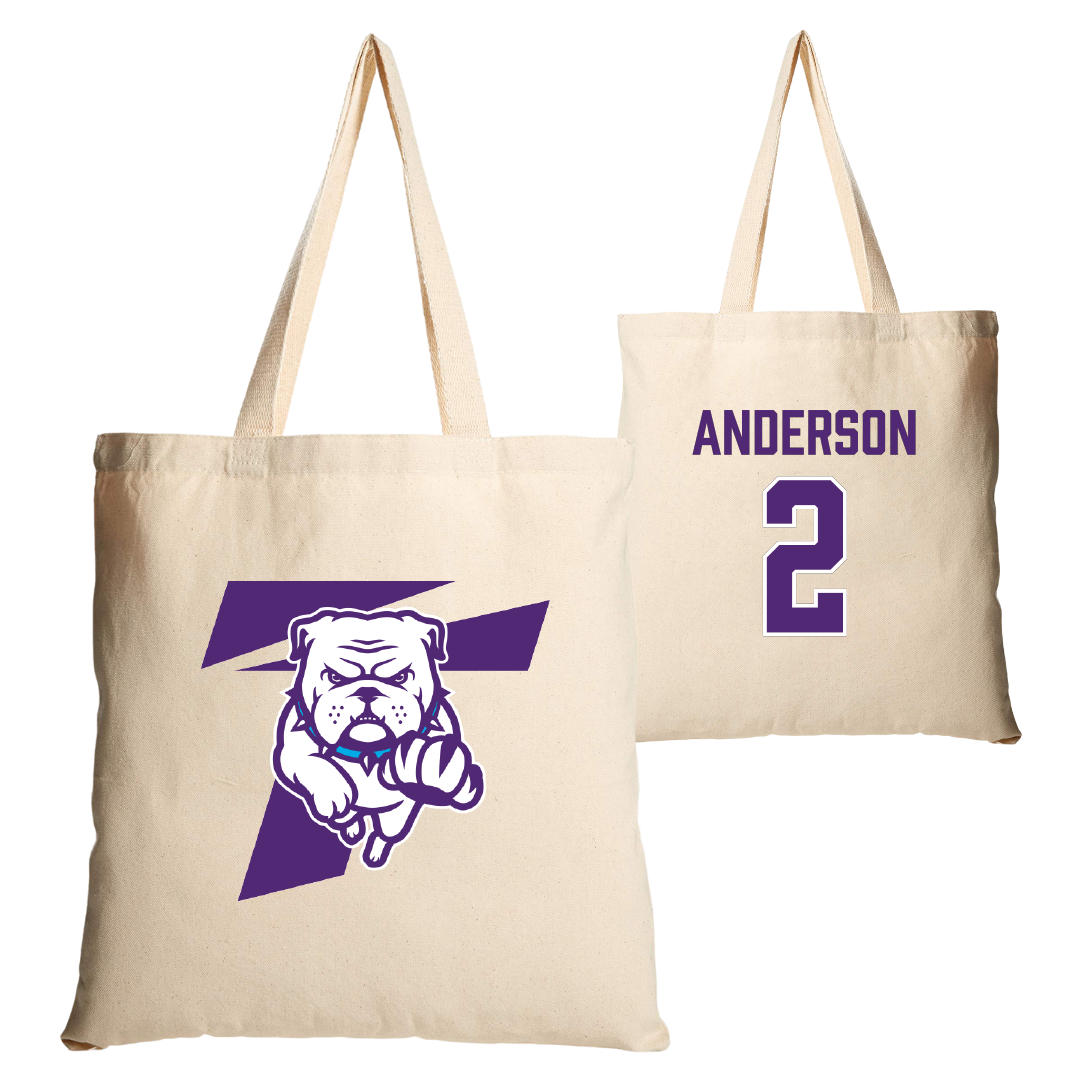Truman State University Basketball Tan Canvas Tote Bag - #2 Troy Anderson