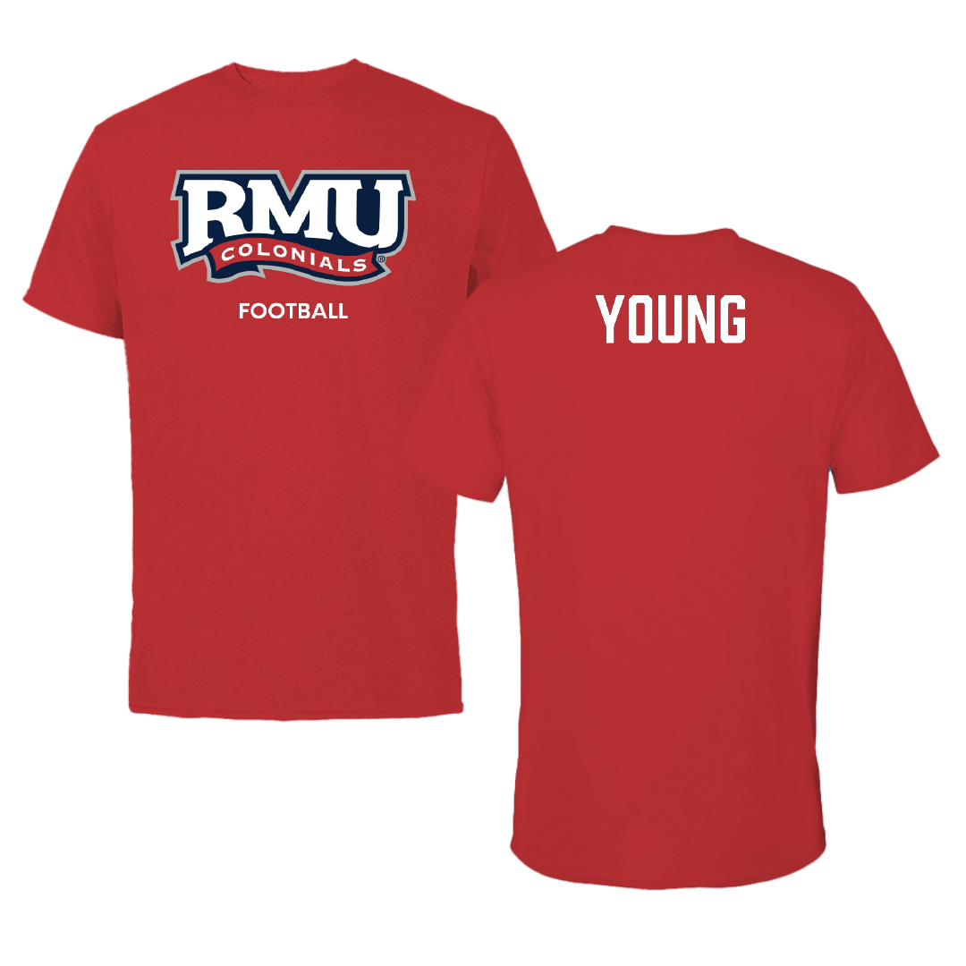 Robert Morris University Football Red Colonials Performance Tee - Max Young