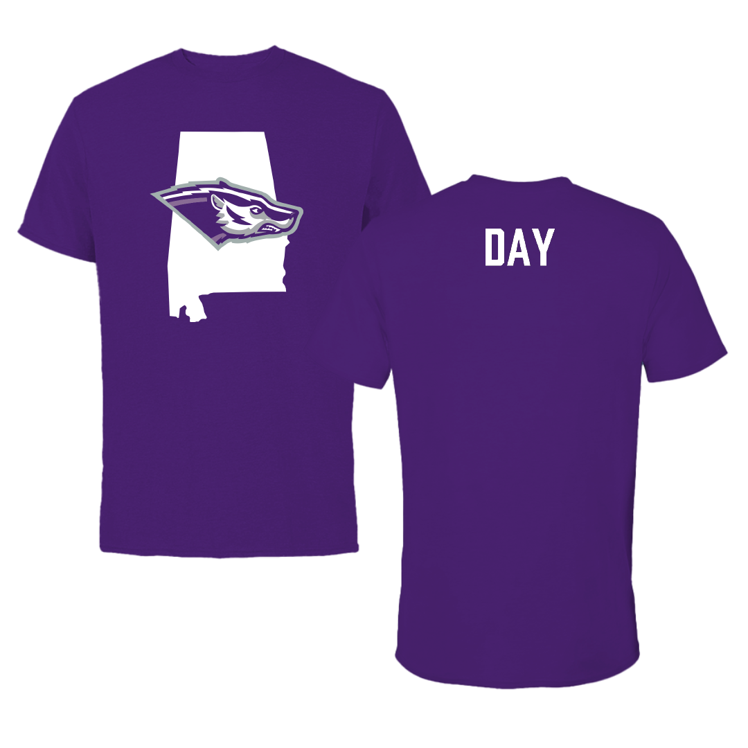 Spring Hill College Tennis Purple State Performance Tee - Danielle Day