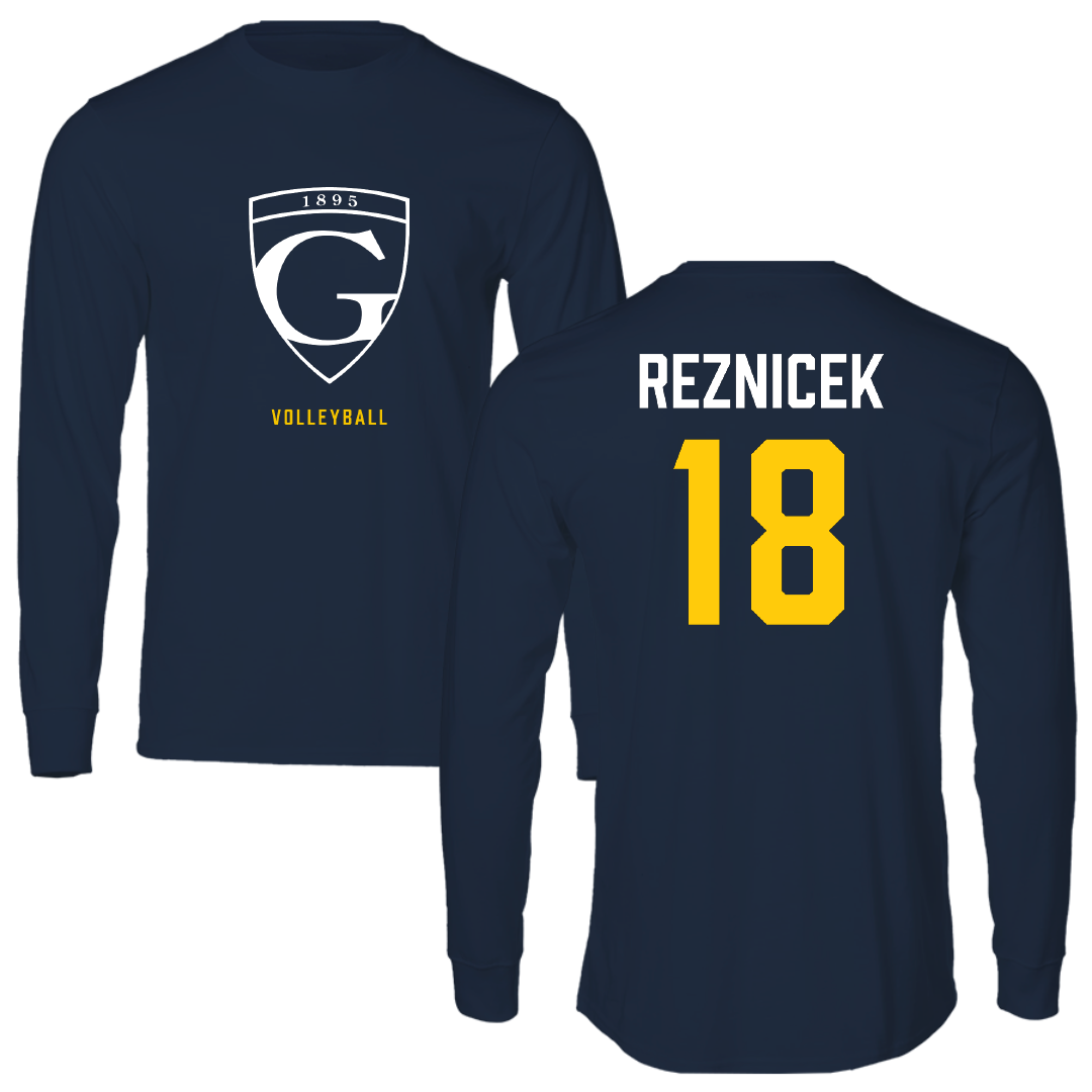 Graceland University Volleyball (W) Navy Long Sleeve - #18 Faith Reznicek