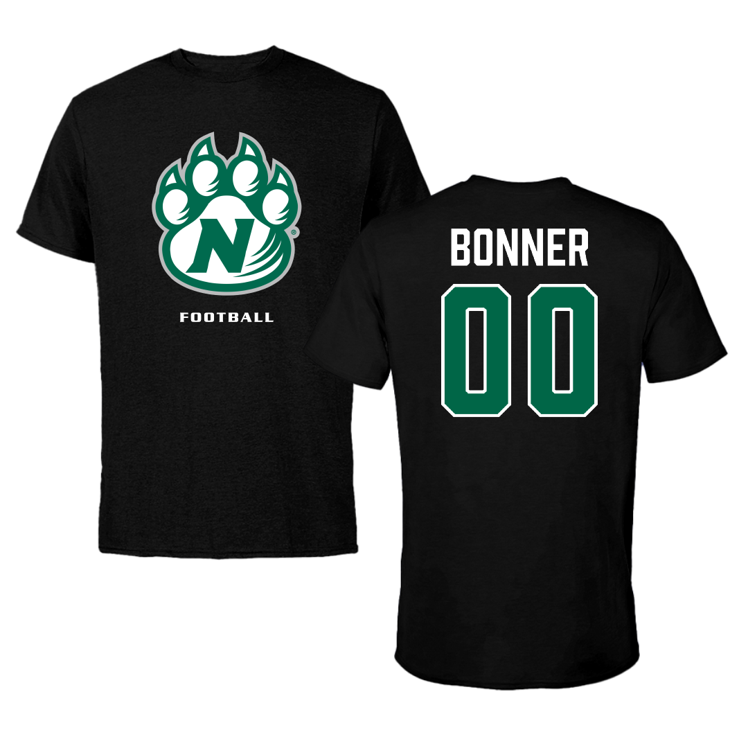 Northwest Missouri State University Football Black Performance Tee - #00 Kameron Bonner