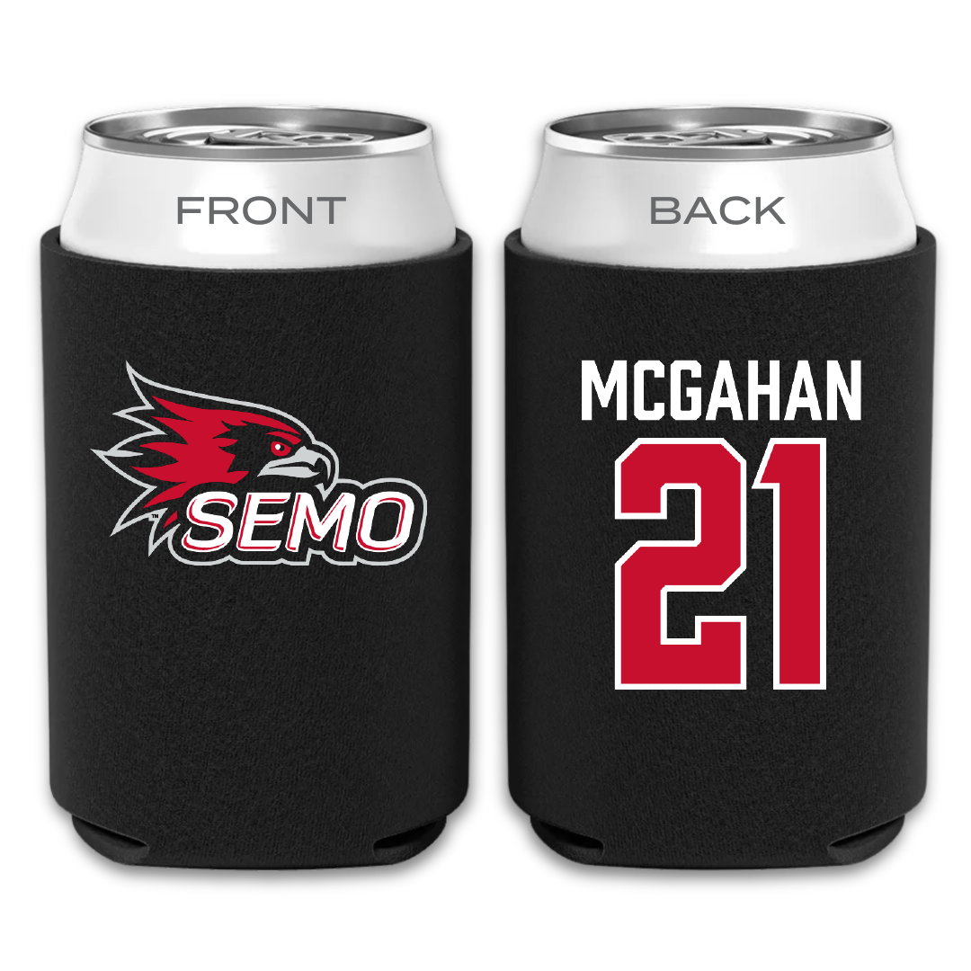 Southeast Missouri State University Baseball Black Can Cooler - #21 Shea McGahan