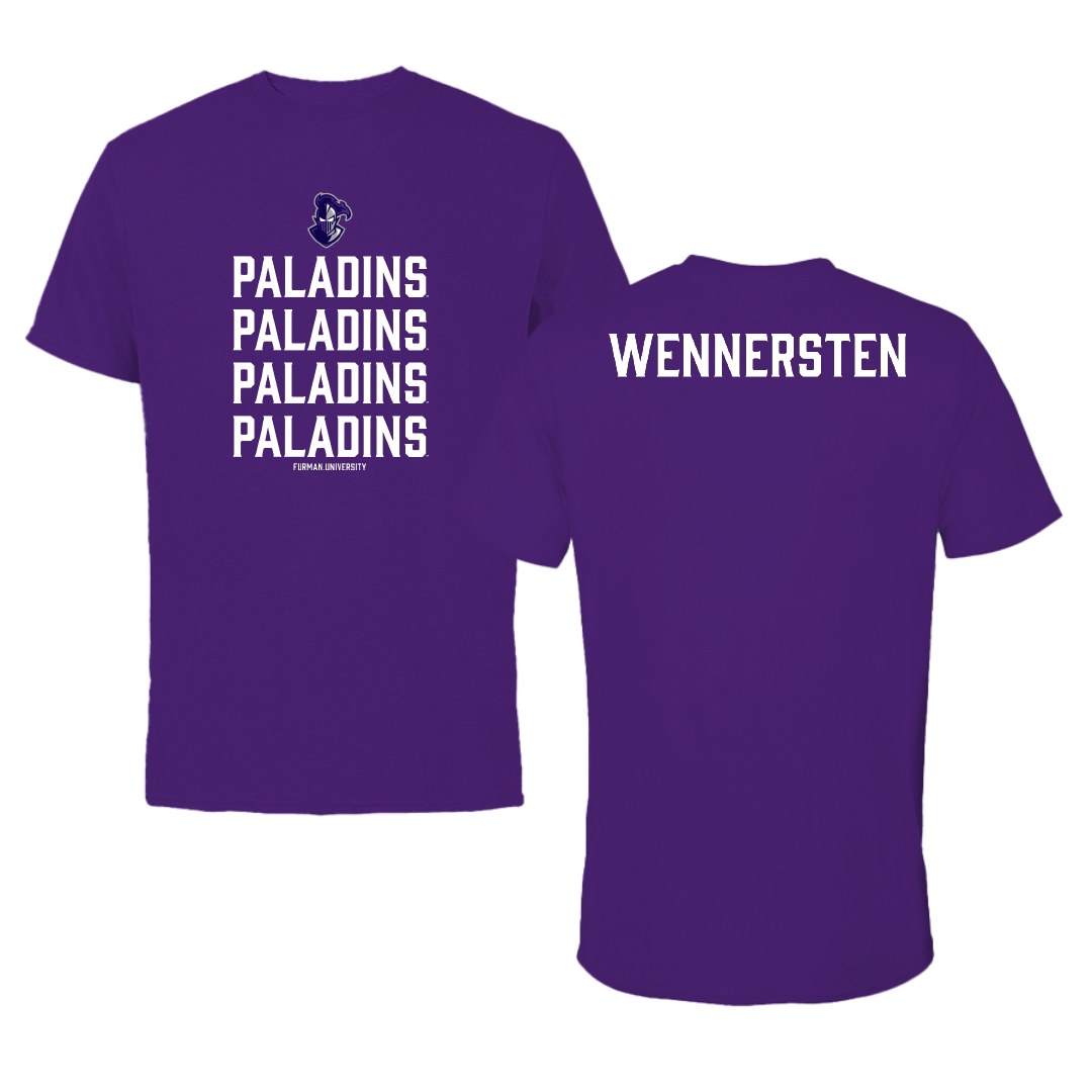 Furman University TF and XC Purple General Performance Tee - Camryn Wennersten