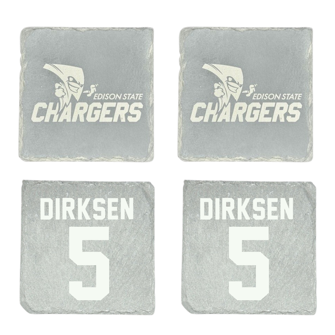 Edison State Community College Softball Stone Coaster (4 Pack)  - #5 Jenna Dirksen