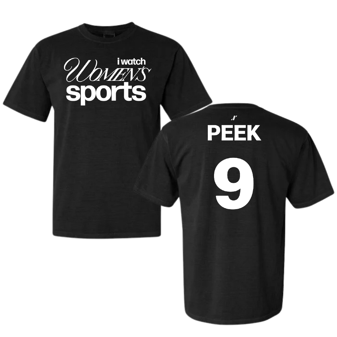 Softball Black WHM Comfort Colors Tee - #9 Kinsley Peek