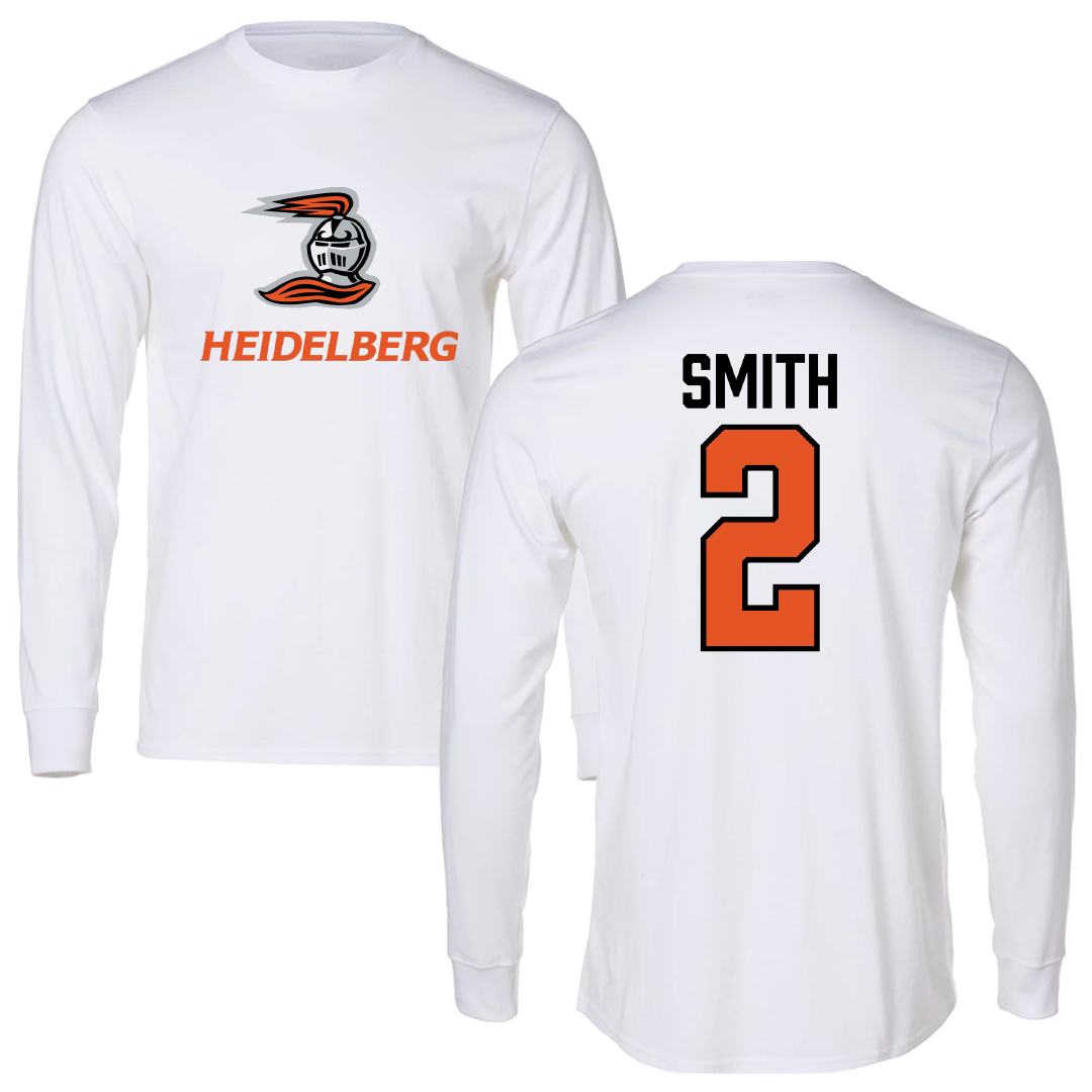 Heidelberg University Soccer White Long Sleeve - #2 Devan Smith