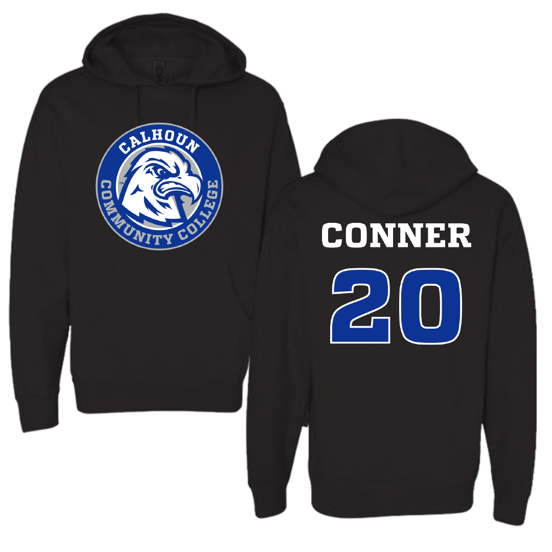 Calhoun Community College Baseball Black Hoodie - #20 Hudson Conner