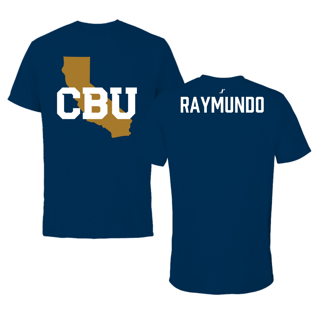 California Baptist University Cheer Navy State Tee - Mia Raymundo
