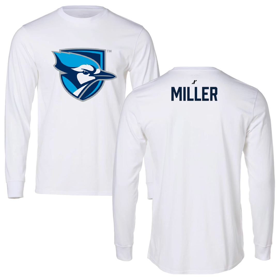Elmhurst University TF and XC White Long Sleeve - Tyresse Miller