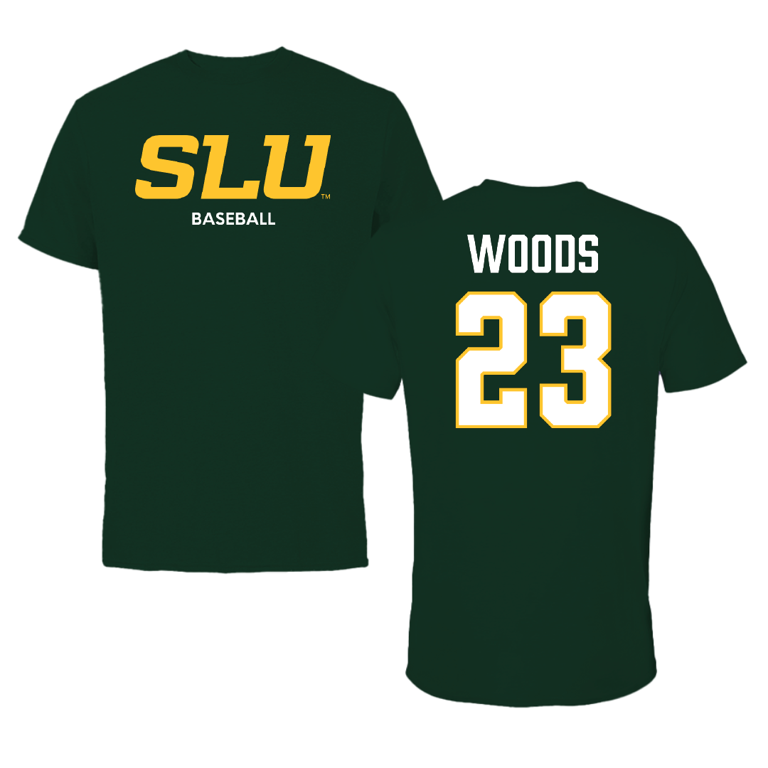 Southeastern Louisiana University Baseball Forest Green Performance Tee - #23 Peyton Woods