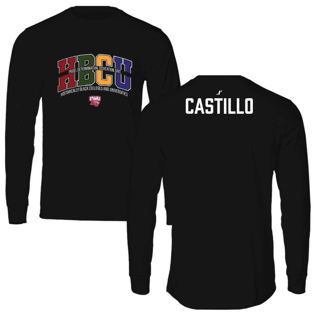 Edward Waters University Golf (W) Black HBCU Performance Long Sleeve - Micah Castillo