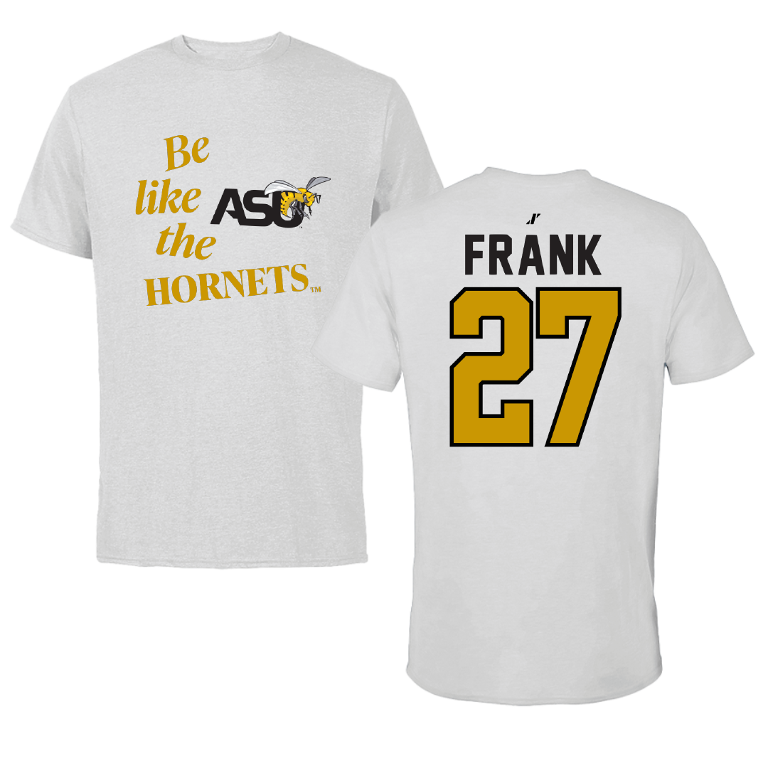 Alabama State University Softball Light Gray Be Like Us Tee - #27 Ayana Frank