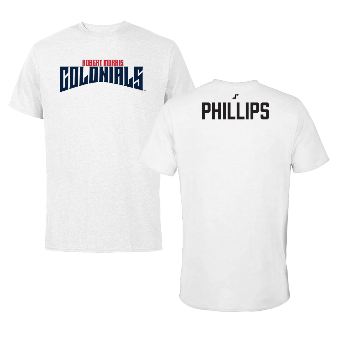 Robert Morris University TF and XC White Classic Performance Tee - Madisyn Phillips