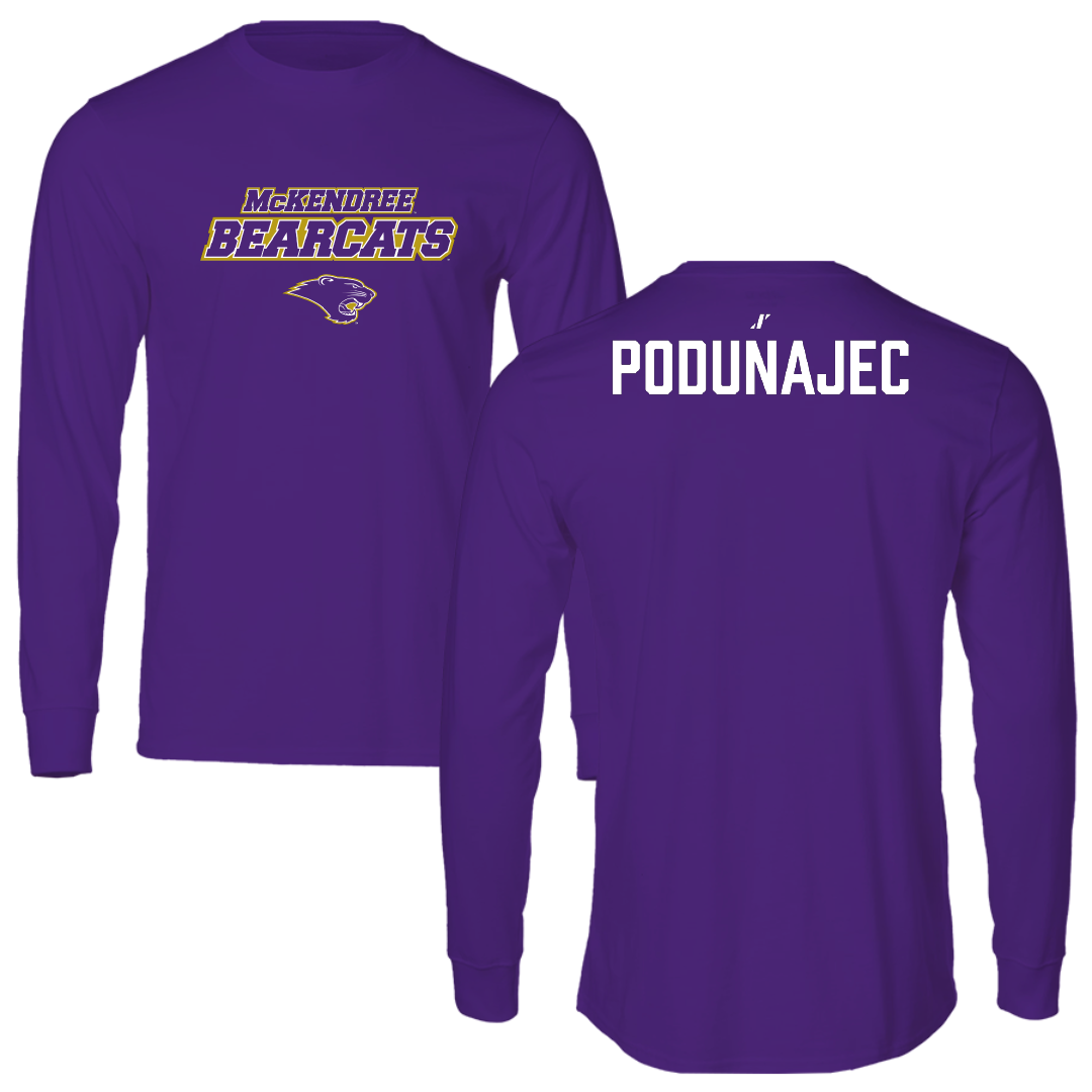 McKendree University Bowling Purple General Long Sleeve - Jacob Podunajec