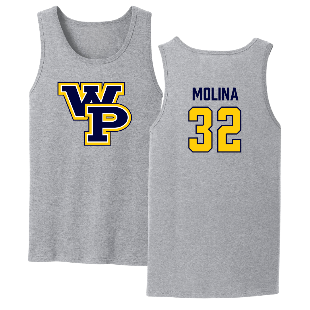 William Penn University Soccer (M) Sport Gray Tank Top - #32 Jonah Molina