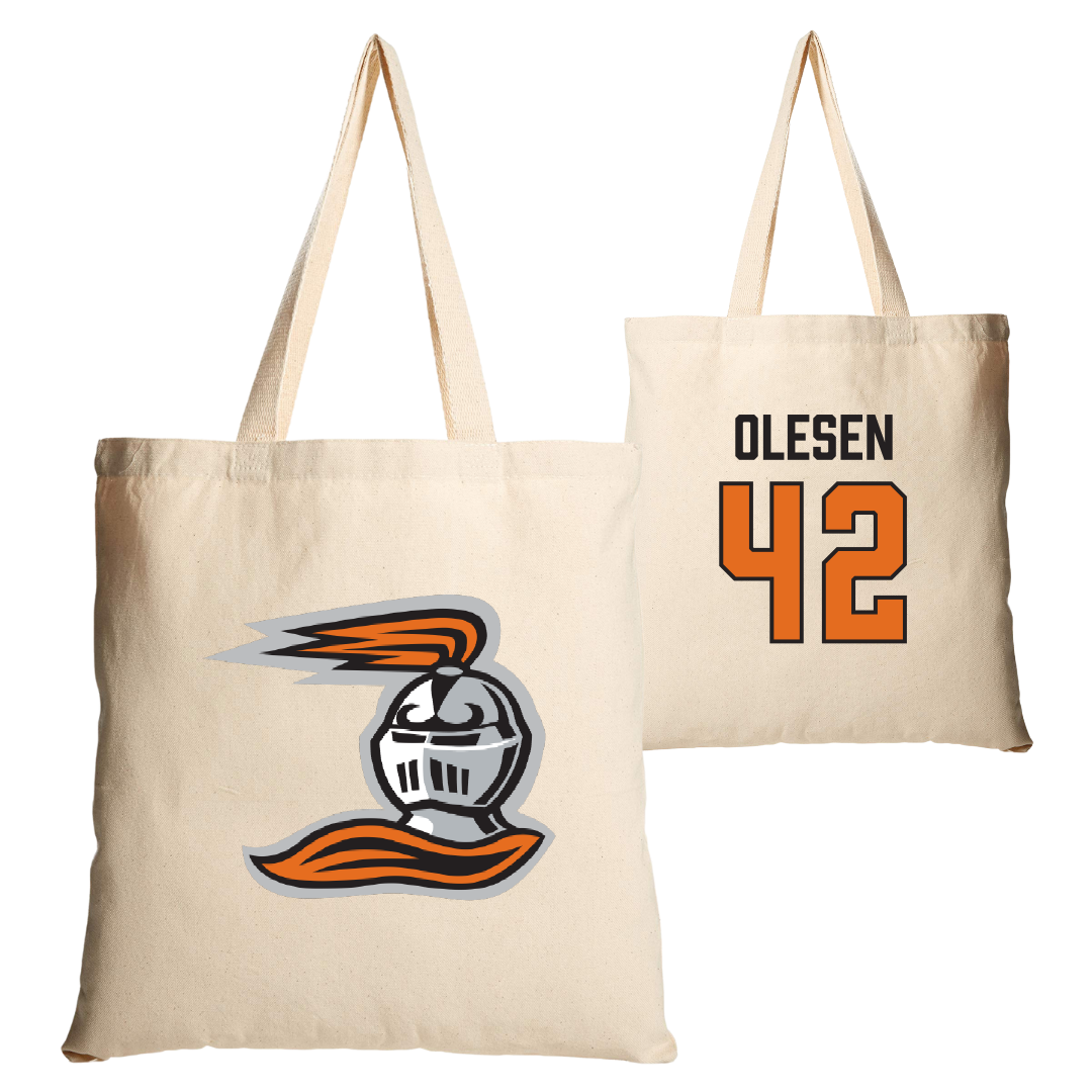 Heidelberg University Baseball Tan Canvas Tote Bag - #42 Jameson Olesen