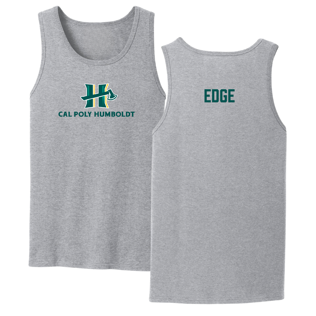 Cal Poly Humboldt Triathlon Sport Gray Tank Top - Poppy Edge