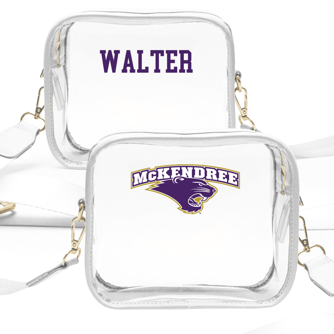 McKendree University Bowling (M) White Clear Stadium Bag - Kristopher Walter