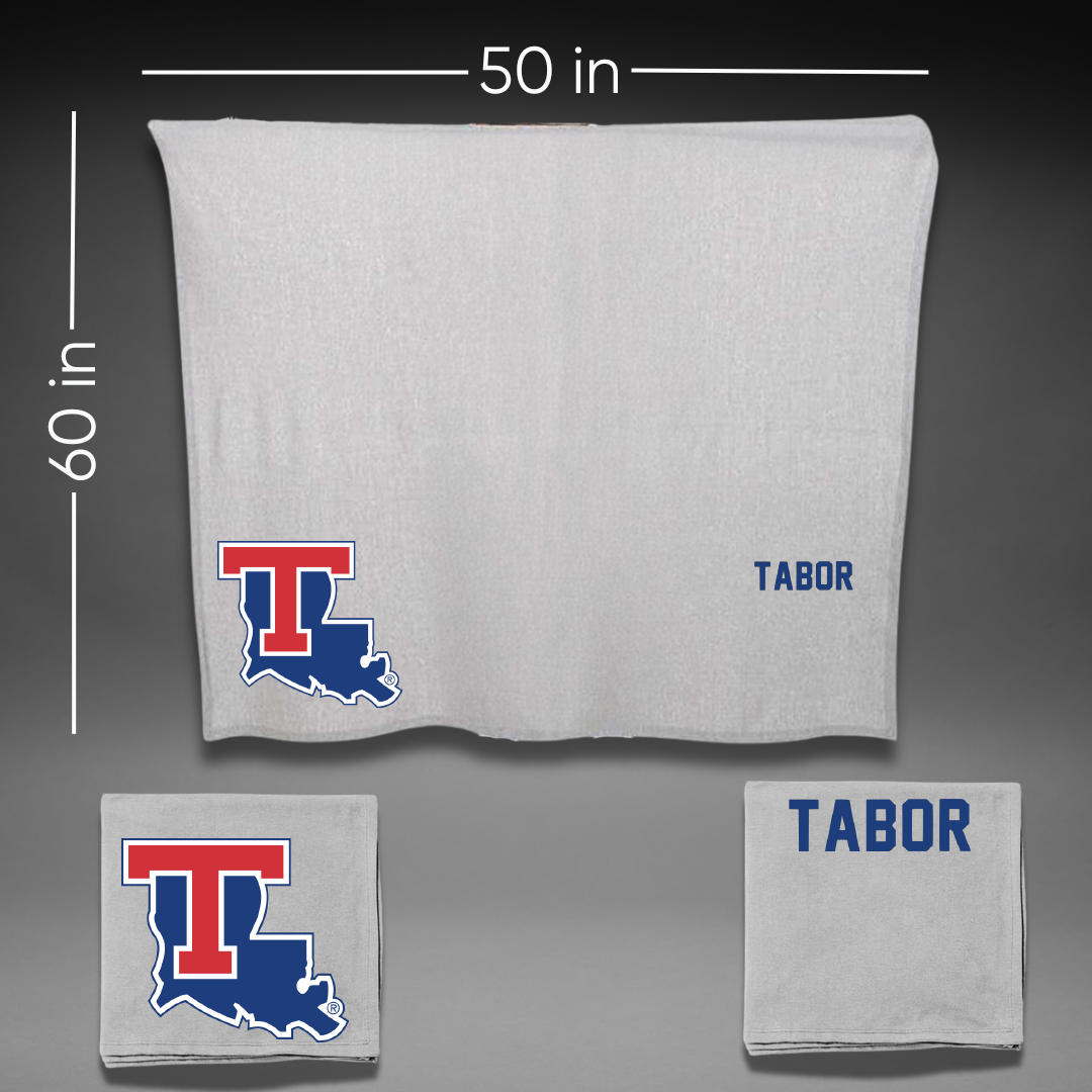 Louisiana Tech University TF and XC Gray Blanket - Jacob Tabor