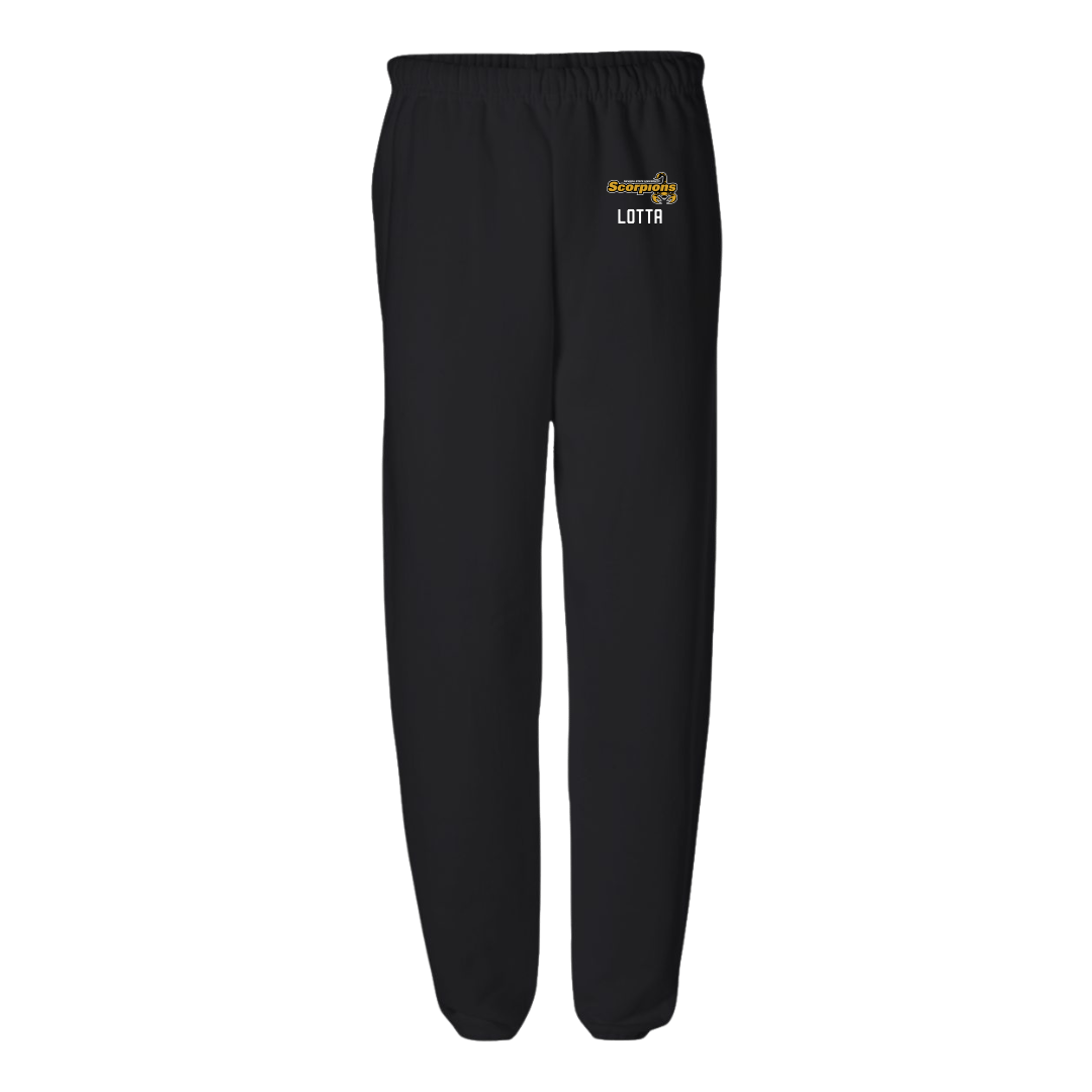 Nevada State University Flag Football (W) Black Sweatpants - #5 Larissa Lotta