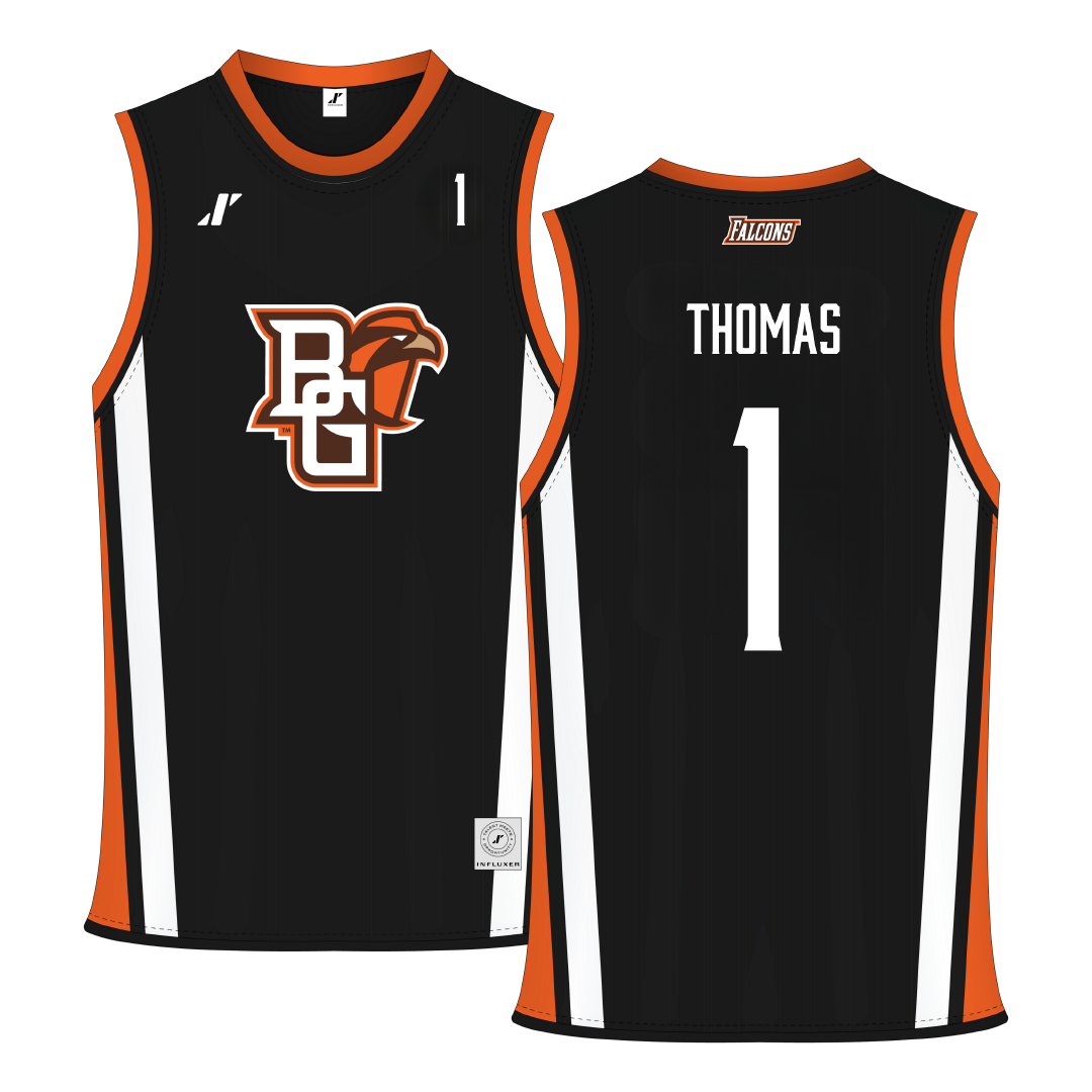 Bowling Green State University Black Basketball Jersey - #1 Trevon Thomas