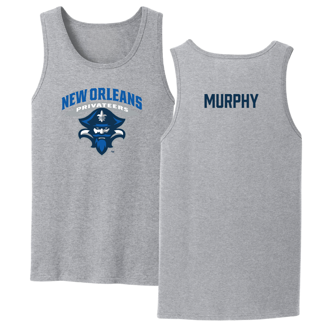 University of New Orleans TF and XC Sport Gray Tank Top - Christopher Murphy