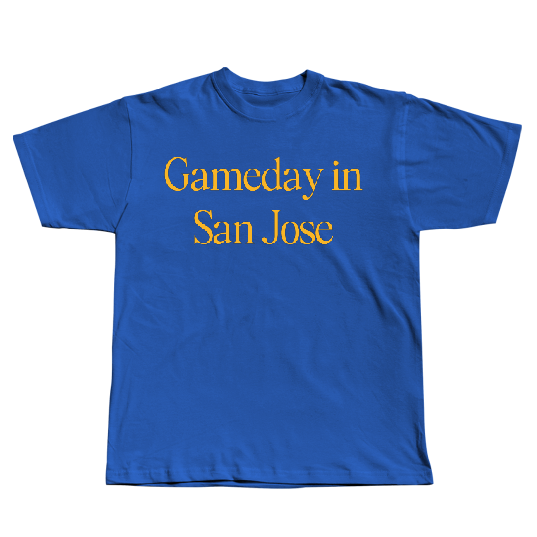 San Jose State University Baseball Blue Gameday Tee - #3 Jared Lewis