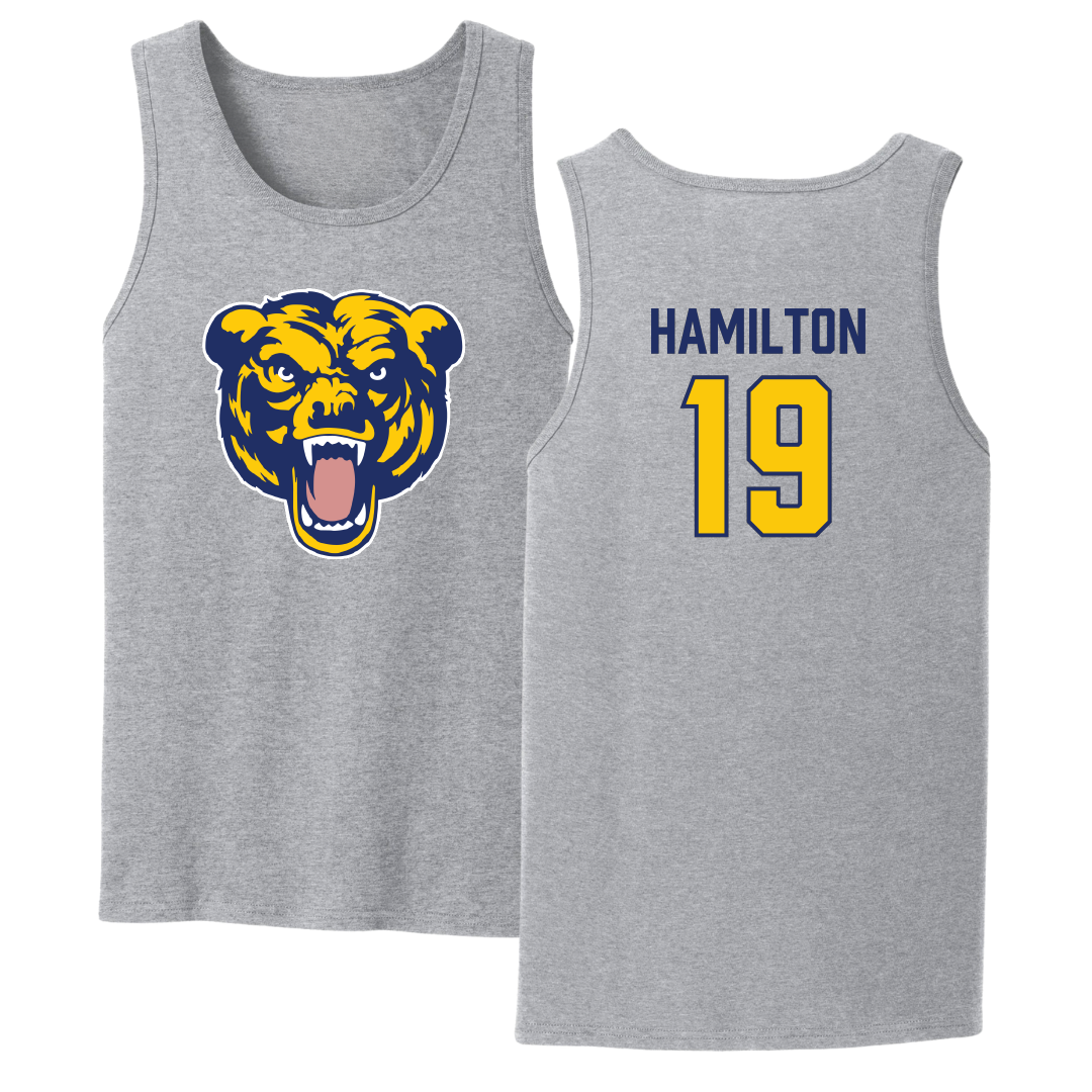 Carolina University Softball Sport Gray Tank Top - #19 Madison Hamilton
