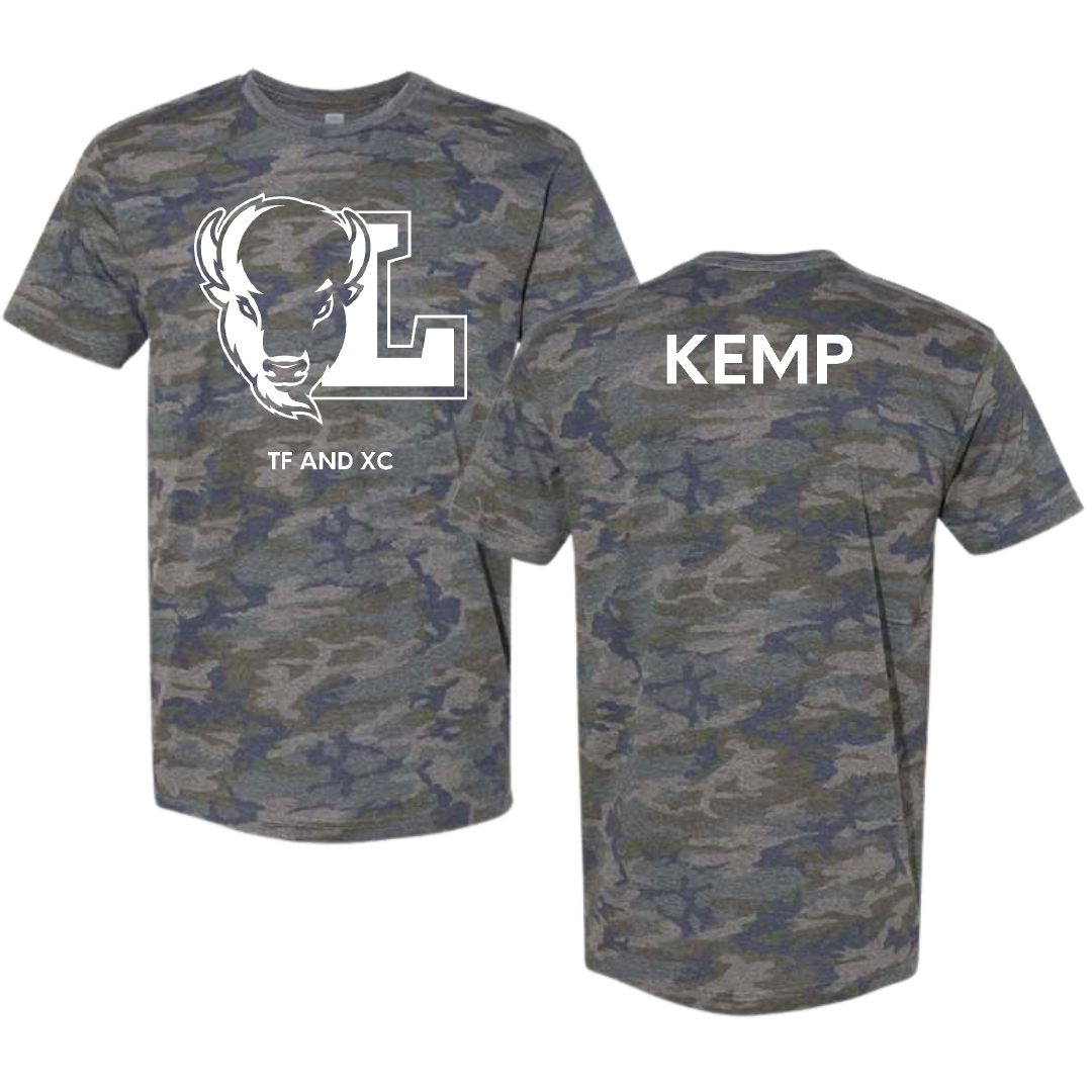 Lipscomb University TF and XC Vintage Camo Tee - Dimitri Kemp