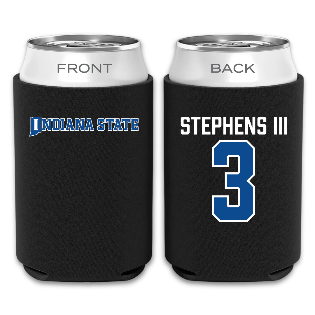 Indiana State University Football Black Can Cooler - #3 Larry Stephens III
