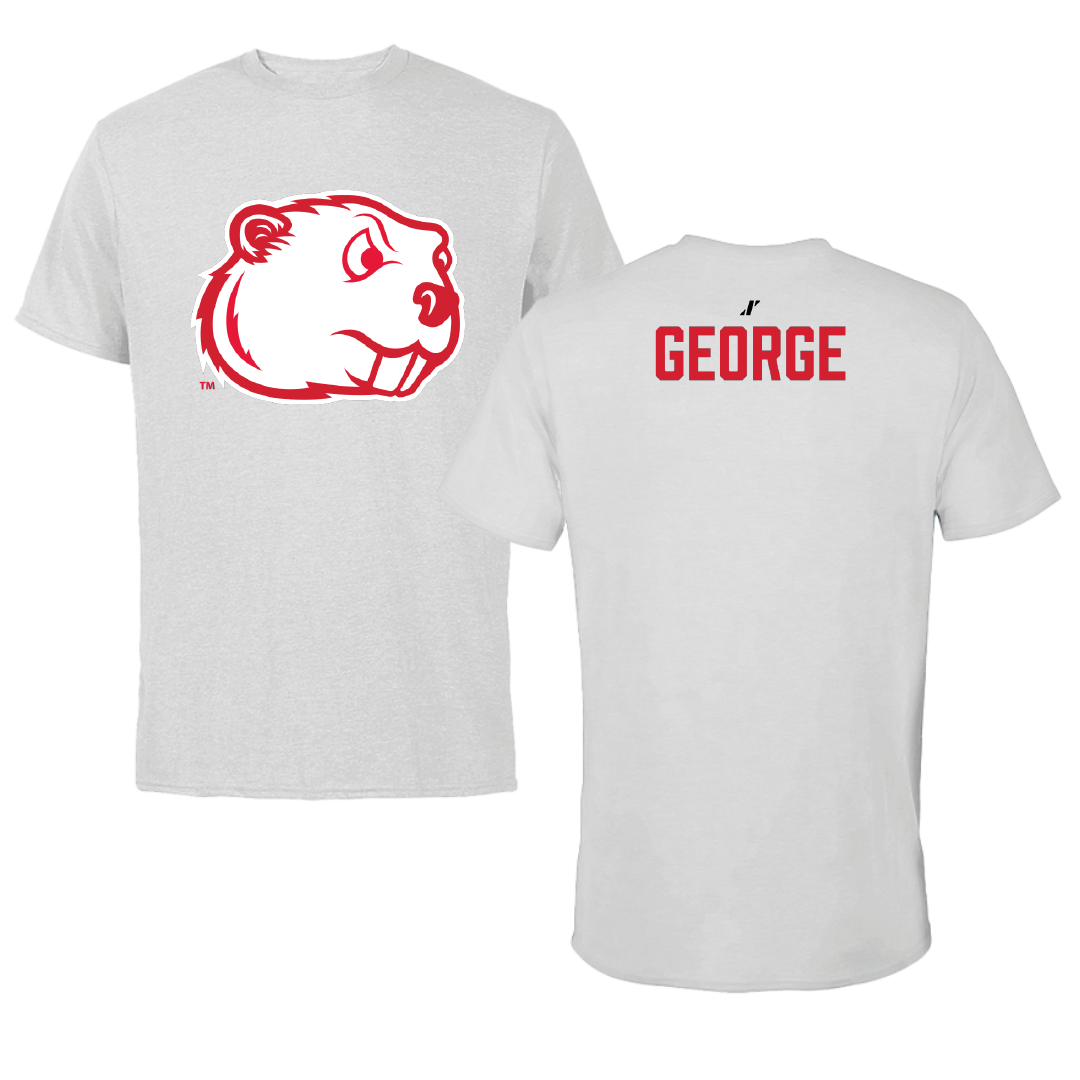 Minot State University Wrestling (M) Light Gray Performance Tee - Will George
