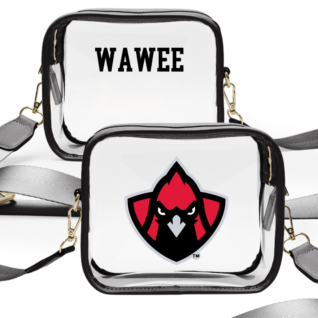 Trinity Valley Community College Cheer Black Clear Stadium Bag - Reese Wawee