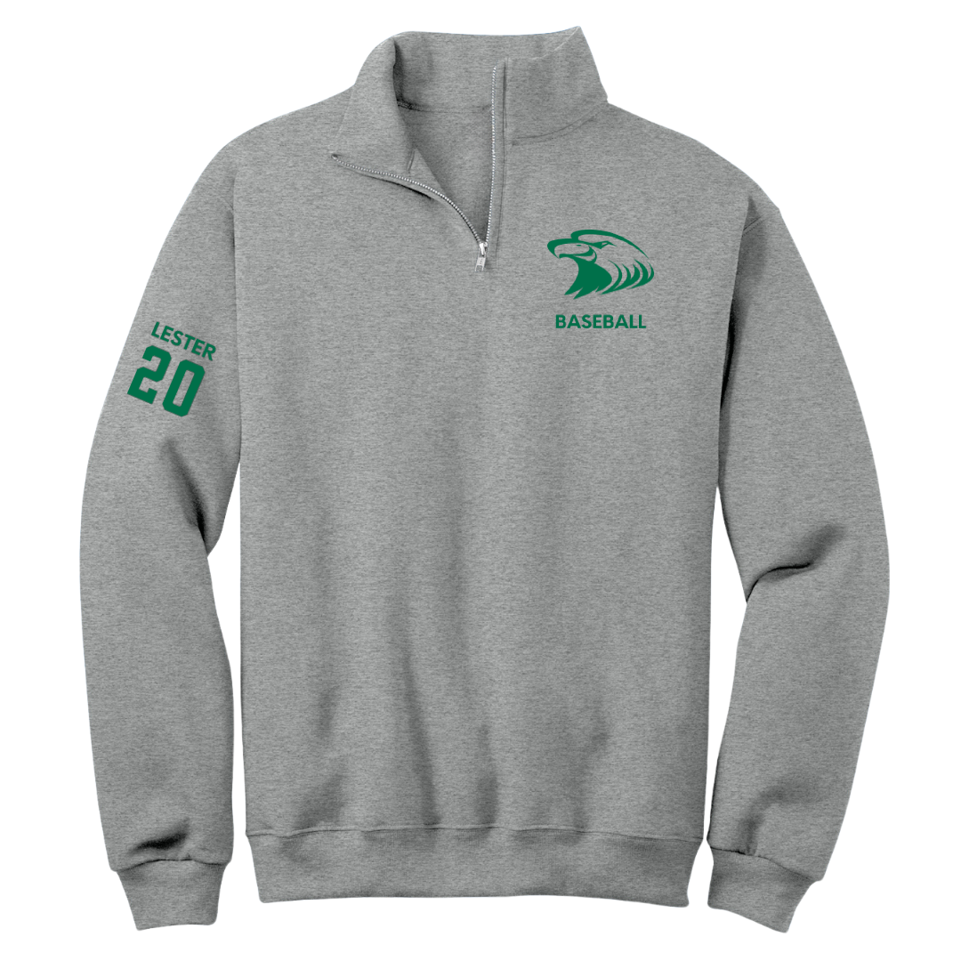 Central Methodist University Baseball Sport Gray Quarter-Zip - #20 Brayden Lester