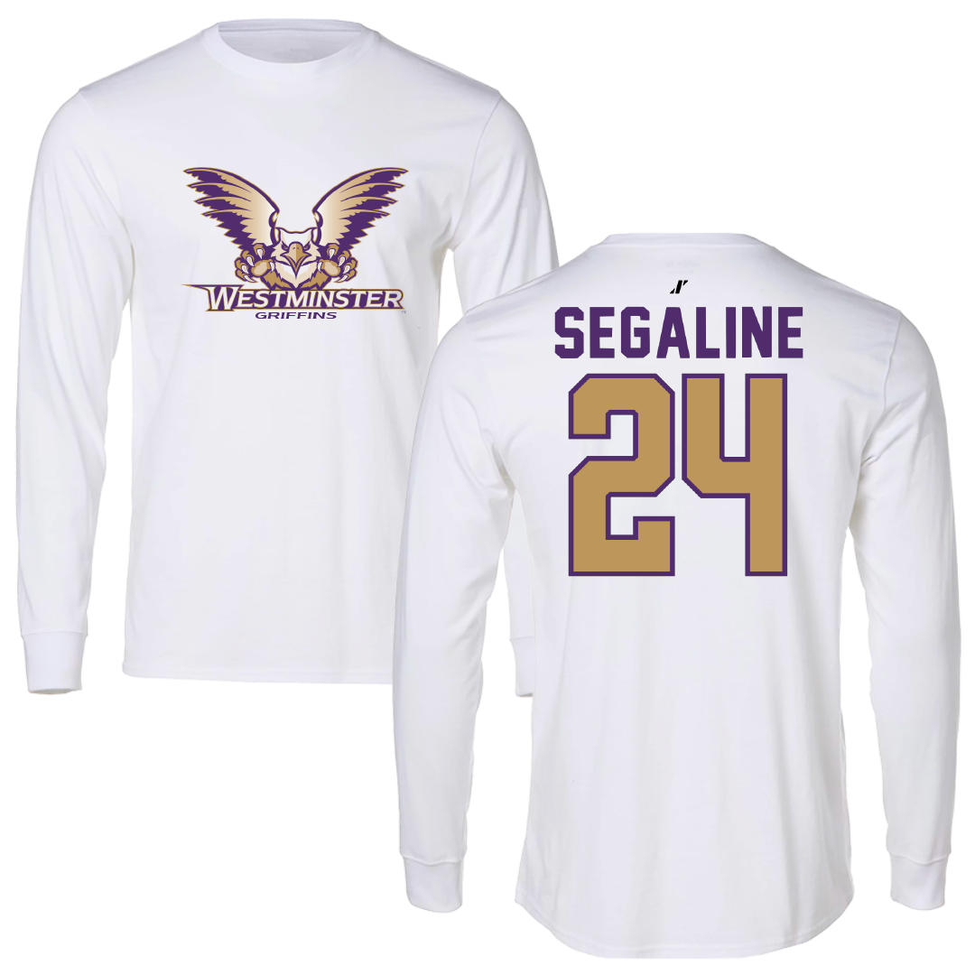 Westminster University (Utah) Lacrosse White Performance Long Sleeve - #24 Lexi Segaline